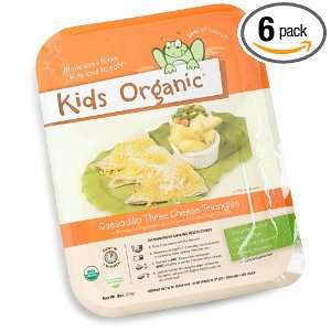 Kids Organic Quesadilla Three Cheese Triangles, 8 Ounce Microwavable 