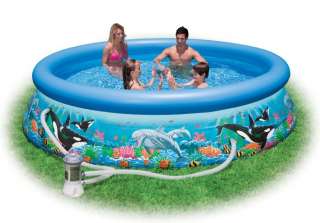 INTEX 12 x30 Ocean Reef Easy Set Swimming Pool & Pump 078257398799 