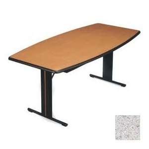  Midwest   Boat Shape Conference Table   48 X 96  Gray 