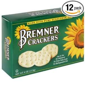 Bremner Sunflower Original Crackers Grocery & Gourmet Food