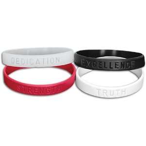 Foot Locker Sport Bands 4 Pack ( Black/White/Red/Clear )  