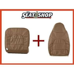 97 98 99 Ford F250/350 Prairie Tan Leather Seat Cover Bottom & Top LH