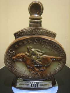 Jim Beam Pony Express Collector Bottle Decanter 1968  