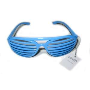  Full Shutter Shades Sunglasses with Lenses   Ski Blue 