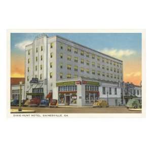  Dixie Hunt Hotel, Gainesville, Georgia Giclee Poster Print 