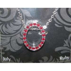  Ganz July Birthstone Necklace 