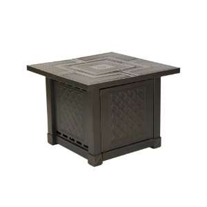   Herrington Square Decorative Table Gas Fire Pit Patio, Lawn & Garden