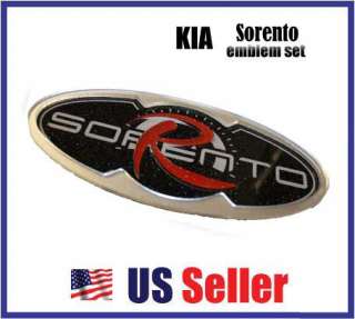 KIA Sorento LOGO Emblem Front/Rear Set Grill + Trunk  