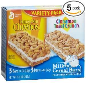 General Mills Milk n Cereal Bars Variety Pack, 6 Count Bars (Pack of 