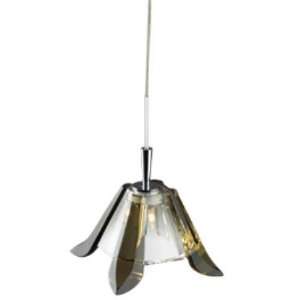   Pendina Single Lamp Pendant with Amber Glass Shade Oil Rubbed Bronze