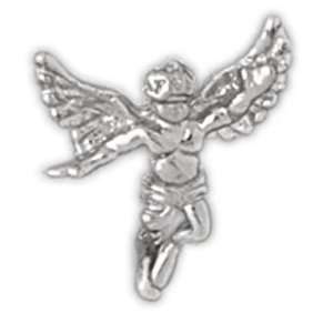  Clevereves 14K White Gold Pendant Angels 3 D, Lapel Pin 1 