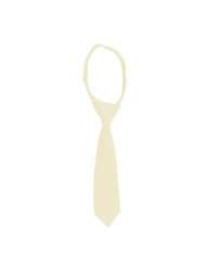 Solid Color 8 Inch Infant Pretied Tie by Jacob Alexander   Ivory Cream