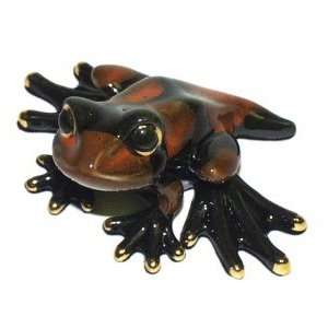  Orange/Black Baby Frog ~ 4 Inch