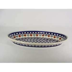   Pottery Platter for Gravy Boat Old Poland z1103 41