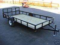 NEW 6 X 14 UTILITY LAWN MOWER TRAILER NEW TIRES AND WHE  
