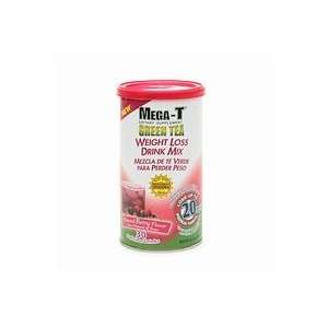 Mega t Green Tea Weight Loss Drink Mix, Natural Berry Flavor   30 