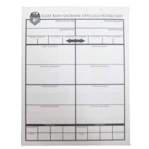  Cliff Keen Lacrosse Officials Game Card