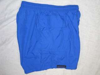 Nylon Lifeguard Swimsuit Trunk/Side Pocket Short 9 inseam   Royal 