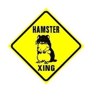  HAMSTER CROSSING sign * street animal pet
