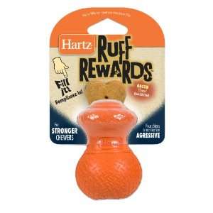Hartz Ruff Rewards Dog Toy for Strong Chewers, Bacon Flavor   Large 