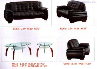 7174 Living Room Sofa Set Contemporary Italian Leather  