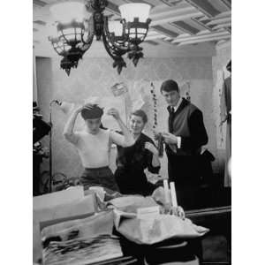  Hubert de Givenchy Watching Model and Fitter Study the 