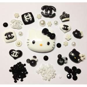   Cabochon Flat Back Reins Irene Series 8 For Cellphone Case   Kitty Cat
