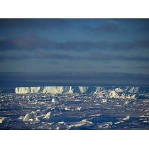 Iceberg and Pack Ice, Weddell Sea, Antarctic Peninsula, Antarctica 