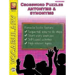 Remedia Publications 911 Crossword Puzzles  Antonyms & Synonyms 