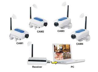 ch Wireless DIGITAL Camera Security system PC WIFI 2.4ghz CCTV 