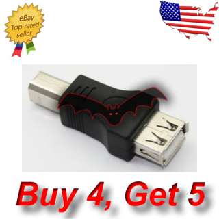 Usb 2.0 Female To Printer Male Adapter Converter Connector   Buy 4 