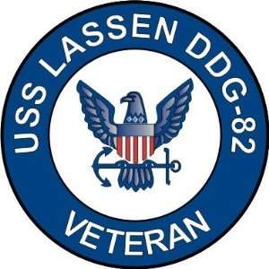  US Navy USS Lassen DDG 82 Ship Veteran Decal Sticker 3.8 