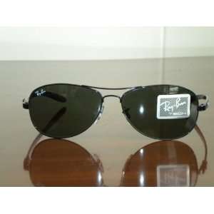  Ray Ban TECH RB8301 Black/ Green 002 56MM Sunglasses 