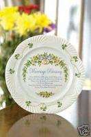 BELLEEK CHINA / MARRIAGE BLESSING PLATE  