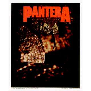  Pantera   Snake with Logo Above in Red   Sticker / Decal 