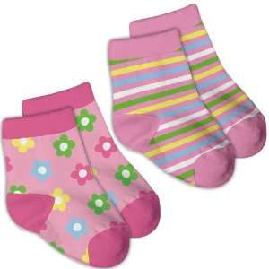  iPlay Organic Cotton Socks   2 Pack   Pink   Toddler 2 4 
