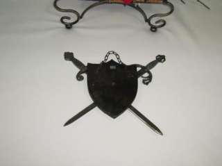   Metal Shield OF ARMOR Crossed Medieval Swords Made in SPAIN  