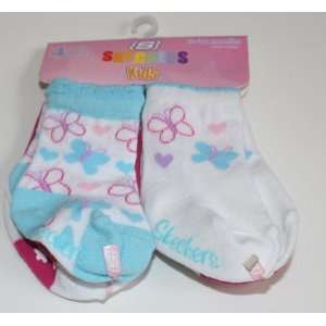 Skechers Girls Baby/Infant Socks 4 Pair   Size 0 12 Months   Multi 