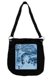 Alice in Wonderland Messenger Bag  Alice & Cheshire Cat, Tim Burton 