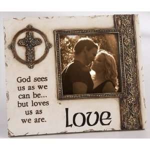 Pack of 4 Inspirational Love Gold Finish Table Photo Picture Frame