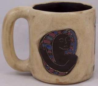 Mexican Pottery Zodiac Mug Virgo Handcrafted Signed  