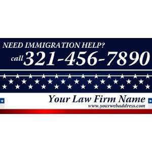   3x6 Vinyl Banner   Immigration Help Generic Law Firm 