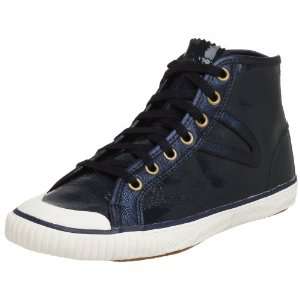  Tretorn Womens T56 Mid Patent Sneaker,Navy,5.5 M US 