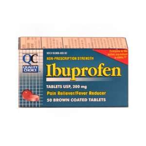  Quality Choice Ibuprofen 200mg. Tablet 50 Count Boxes 