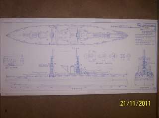 USS ARIZONA BB39 1916 arrg. ship model boat plans  