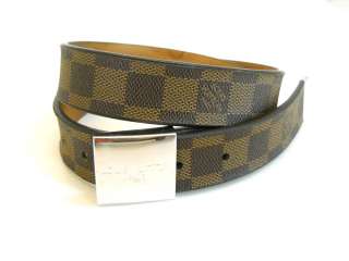 USED Louis Vuitton Monogram Damie Belt Auth Free SH #340 H