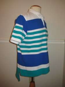 Vintage IZOD LACOSTE Stripe Polo Shirt Mens XL  
