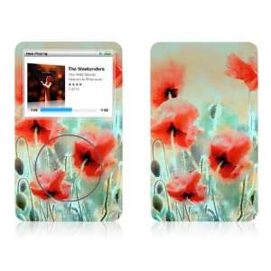  Morning Poppies   Apple iPod Classic Protective Skin Decal 