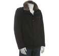 Andrew Marc brown lambskin shearling zip front jacket   up to 