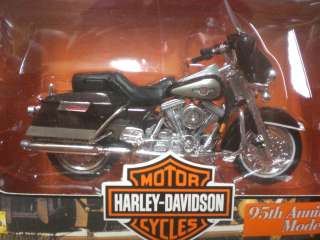 HARLEY 95TH 95 YEAR ANNIVERSARY FLHT ELECTRA GLIDE DIECAST MODEL 1998 